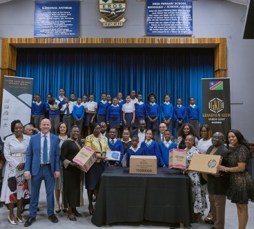 GRANDVIEW KLEIN AND ITS NAMIBIAN PARTNER MAKE DONATIONS TO NAMIBIA SCHOOL